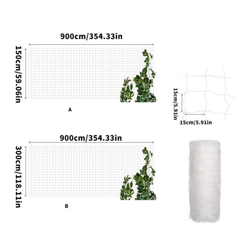 Filet de treillis en polyester robuste pour légumes de jardin-B 1