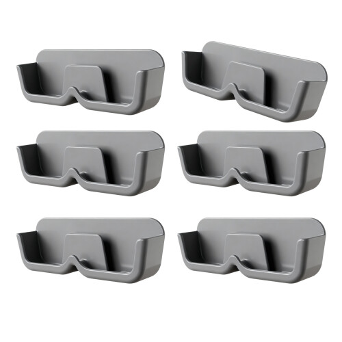 Boîte de rangement de lunettes murale multi-usage, 6-Gris