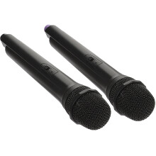 2Pz Microfono in Nero Per Bambini Gioco Karaoke Festa