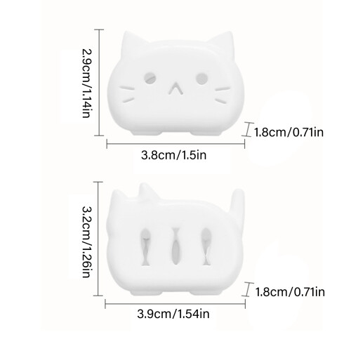 Étui de rangement pour brosse à dents, protection pour chaton, 2
