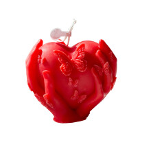 Bougie parfumée à la cire de soja, bougie décorative,-Rouge