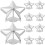 10Pz Tappi Valvole Pneumatici Argento Abs+rame Per Auto Stella 5 Punte 11