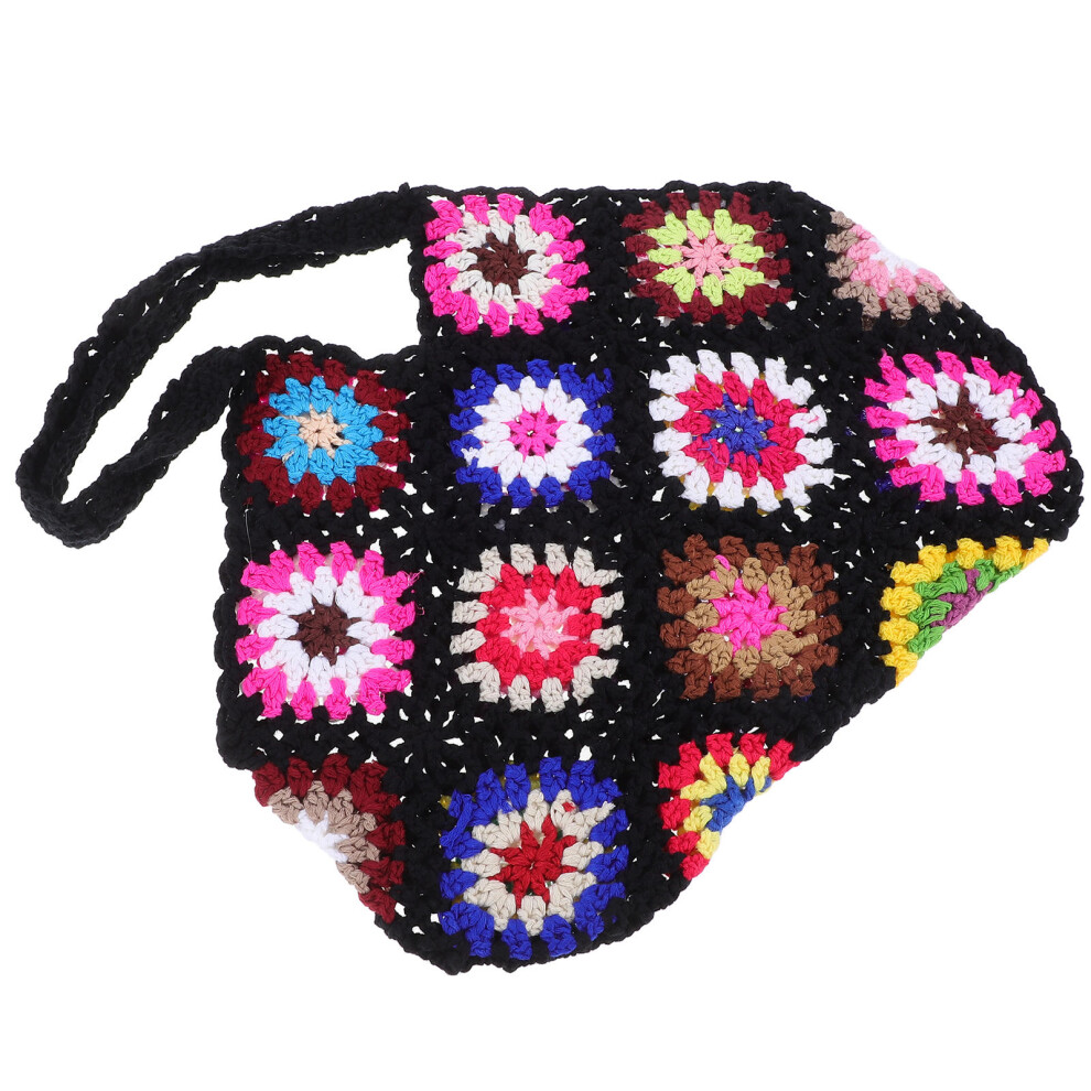 Gehaakte Strandtas Canvas Dames Handgemaakte Modieuze-image