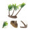 Green Plastic Artificial Coconut Tree for Home Fish Tank Decor 6