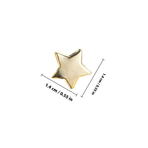 200 unidades 14 mm metal para scrapbooking 1