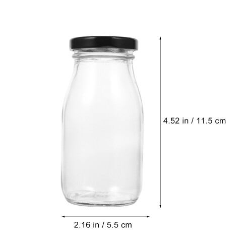 4 Pezzi Contenitori Per Latte In Con Coperchio 200 Ml 1