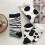 3 Pairs Katoenen Middellang Zebra Ontwerp 3