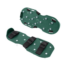 Lawn Aerator Shoes Metal Spiked For Outdoor Lawn Care, Soil Loosening
