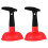 2Pcs Small Plunger With Ergonomic Handle For Kitchen And Bathroom Sink 1