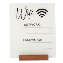 Na Hasło Wifi Akrylowy Tablica Przypomnienie
