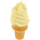 Yellow Simulation Ice Cream Model Plastic Photo Prop Decor 1