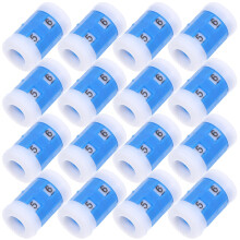 20Pcs Blue Crochet Stitch Counters Plastic Knit Needle Marking Tools