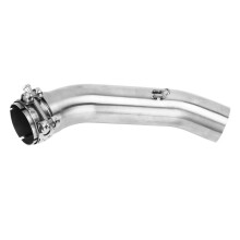 Adattatore per silenziatore di scarico, tubo di collegamento per scarico moto, tubo centrale di lunga durata, compatibile con scarico slip-on