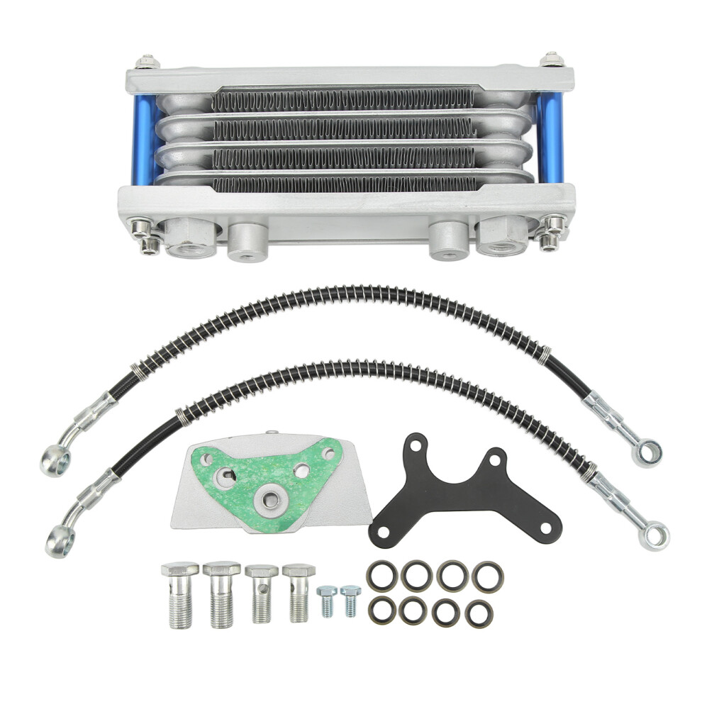 Cooling Radiator Engine Oil Cooler Kit Universal Fit 4 Dirt Bike Atv Motorbike Aluminum Alloy Effective Cooling Improve Engine Performance Upgrade 9139052781153