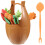 17pcs Salad Fruit Pick Cocktail Sticks Fruit Picks Fruit Fork Leaves 1