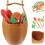 17pcs Salad Fruit Pick Cocktail Sticks Fruit Picks Fruit Fork Leaves 3