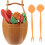 17pcs Salad Fruit Pick Cocktail Sticks Fruit Picks Fruit Fork Leaves 6