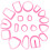 18 Pcs Polymer Clay Cutters Shapes Mold Earring Office 10