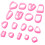 18 Pcs Polymer Clay Cutters Shapes Mold Earring Office 11