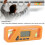 Digital Inclinometer for Engineering Applications, Backlight ABS Plastic Angle Finder with Data Hold Function, Magnetic Base Digital Protractor Level 5