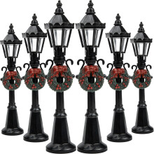 6 Unidades Mini Luminária De Rua Para Casas De Bonecas Decorativas