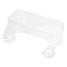 suporte exibição acrílico transparente com ventosa para geladeira 3 bebidas