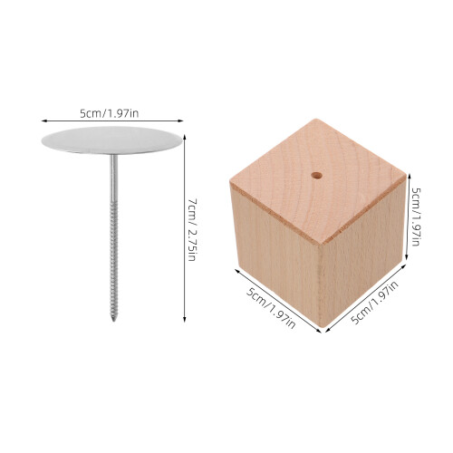 Conjunto De Suporte De Madeira Para Flor De E Base De Exibição 1