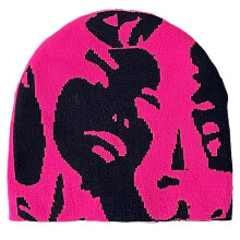 Bonnets à motif de Portrait humain créatif, chapeau-Rose foncé