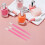 50Pièces Kit Ongles Rosé Poussoir Cuticule Râpe Pose 6