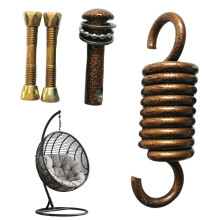 Swing Spring Porch Swing Hanger Strong LoadBearing Stainless Steel Hook for Ceiling Setup Patio Boxing Bag Chair Gym Hardware Coffee Ref: 5753