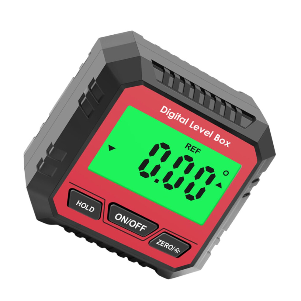 Digital Inclinometer Angle Measurement Multi Functional Level Gauge Magnetic Base Accuracy Red 9365049484206