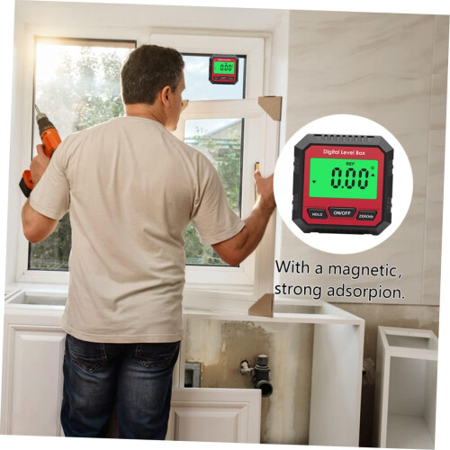 Digital Inclinometer Angle Measurement Multi Functional Level Gauge Magnetic Base  Accuracy Red 2