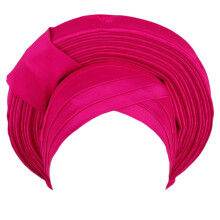 Turban automatique élégant et extensible pour femmes,-rose rouge
