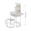 Living And Home LED Mirror Dressing Table and Stool Set with Power Strip 6
