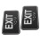 2Pcs Black Acrylic Vertical Exit Sign with Self Adhesive for Business 11