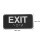 2Pcs Black Acrylic Vertical Exit Sign with Self Adhesive for Business 2