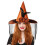 Chapeau de sorcière à fleurs pour Halloween, avec-Violet 5