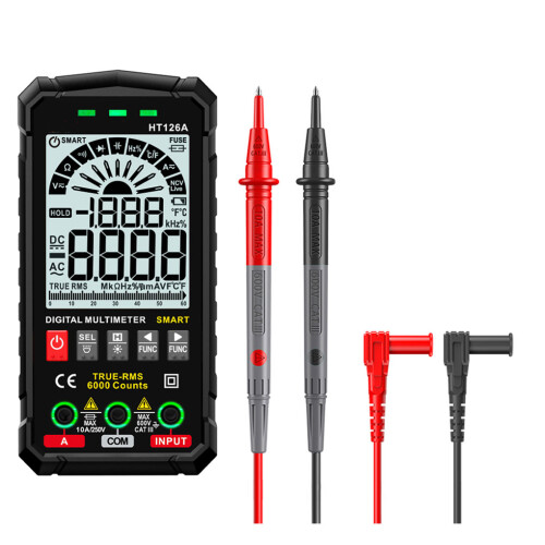 (HT126A) Digital Multimeter Intelligent Amperometric Tool Ammeter ...