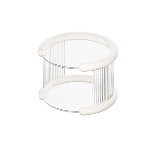 Sturdy Plastic Cup Storage Shelf For Multiple Teacups-Double 3