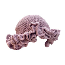 Chapeau surdimensionné fait à la main-Pâte de haricots rouges