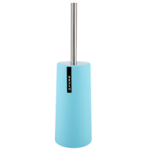 Conjunto de escova e suporte para vaso sanitário, super descontaminação com cabeça de cerdas de alta densidade, cabo de aço inoxidável para uso