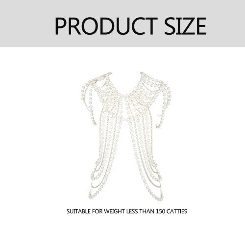 Perles châle perlé pour femme mariage chauffe épaules-Style 6 1