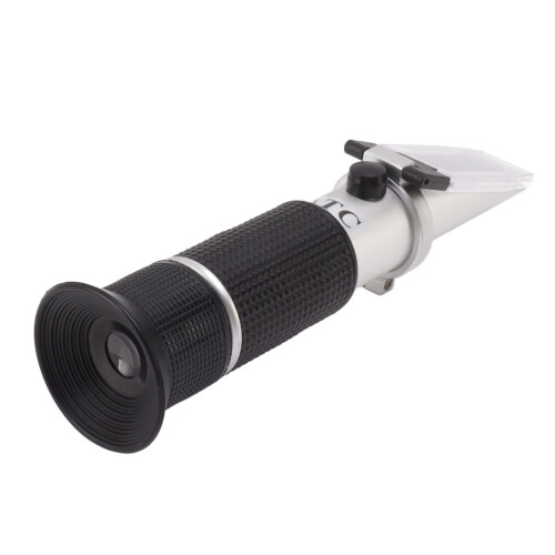Precision Sugar Tester, Brix Refractometer for Homebrew & Winemaking, Accurate Specific Gravity Measurement with Automatic Temperature Compensation (A 1