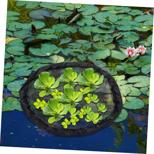 Floating Pond Planter Ring with Netting, Fish Barrier, Algae Reduction for Water Gardens 2