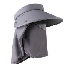 Chapeau creux pour femmes, chapeau de pêche respirant,-Gris