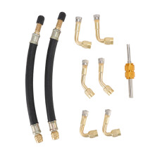 Extensores de vástago de válvula de neumáticos para RV y motocicletas, construcción duradera, extensión flexible con diseño, construcción