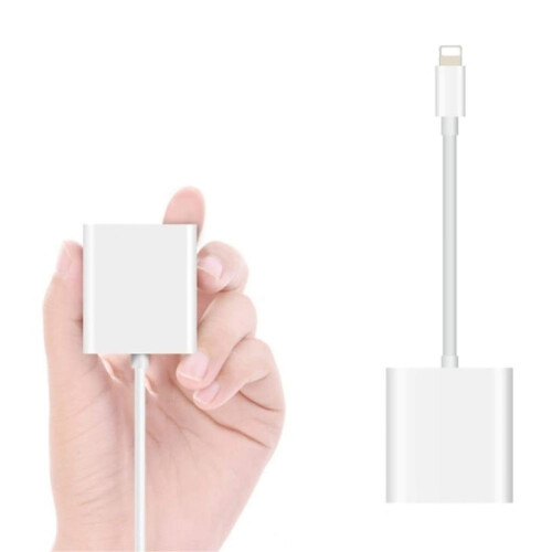 Αναγνώστης καρτών SD για iPhone, Αναγνώστης καρτών 2 σε 1 με διπλή υποδοχή που 1