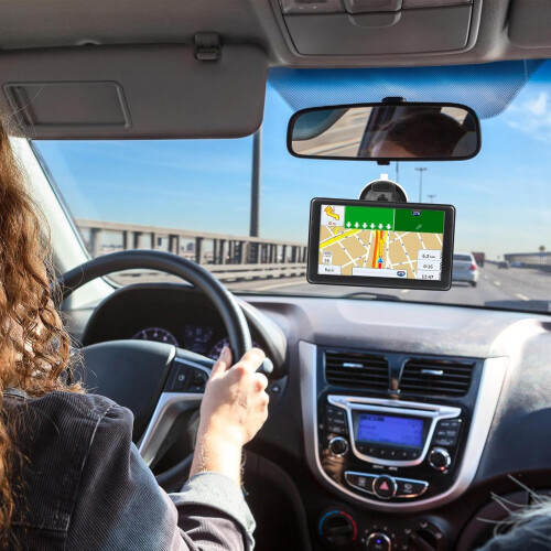 GPS Navigation System with 7Inch Touchscreen, RealTime Route Guidance, Preloaded Global Maps 1