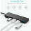 Εξαιρετικά λεπτός κόμβος δεδομένων, Plug and Play USB C Hub με ενδεικτική λυχνία LED για 3