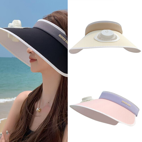 Chapeau de pêcheur avec ventilateur de-plage kaki 2